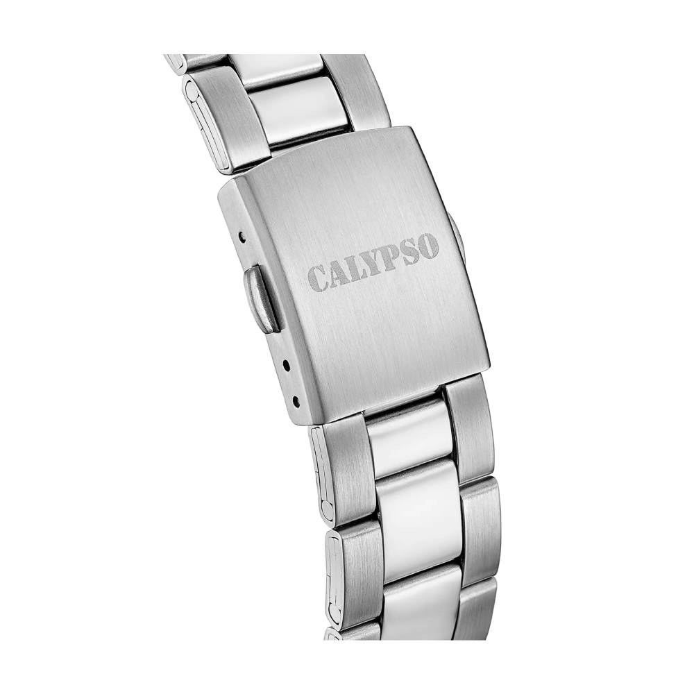 Мъжки ръчен часовник с кварцов механизъм - корпус от Стомана - Стоманена верижка - цвят Черен