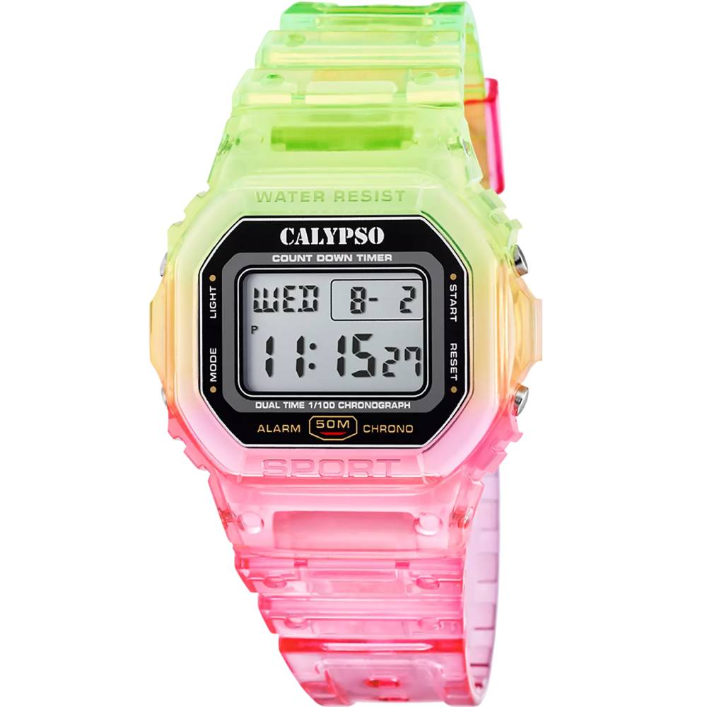 Calypso K5874/4 Color Splash - Унисекс ръчен часовник с кварцов механизъм - корпус от Полимер - Полимер