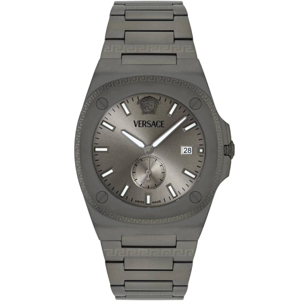 Мъжки ръчен часовник с кварцов механизъм - корпус от Стомана - Стоманена верижка - цвят Черен