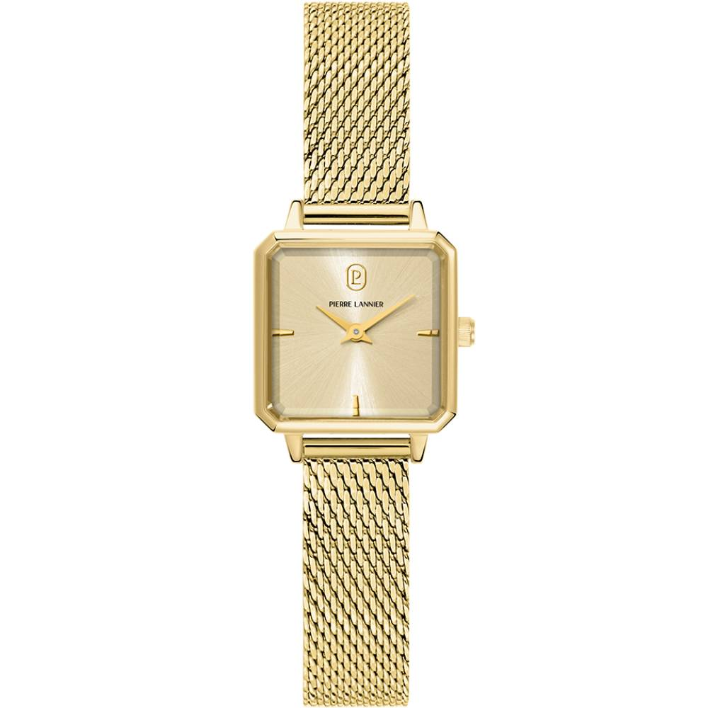 Дамски ръчен часовник с кварцов механизъм - корпус от Стомана - Стоманена верижка - цвят Злато Злато