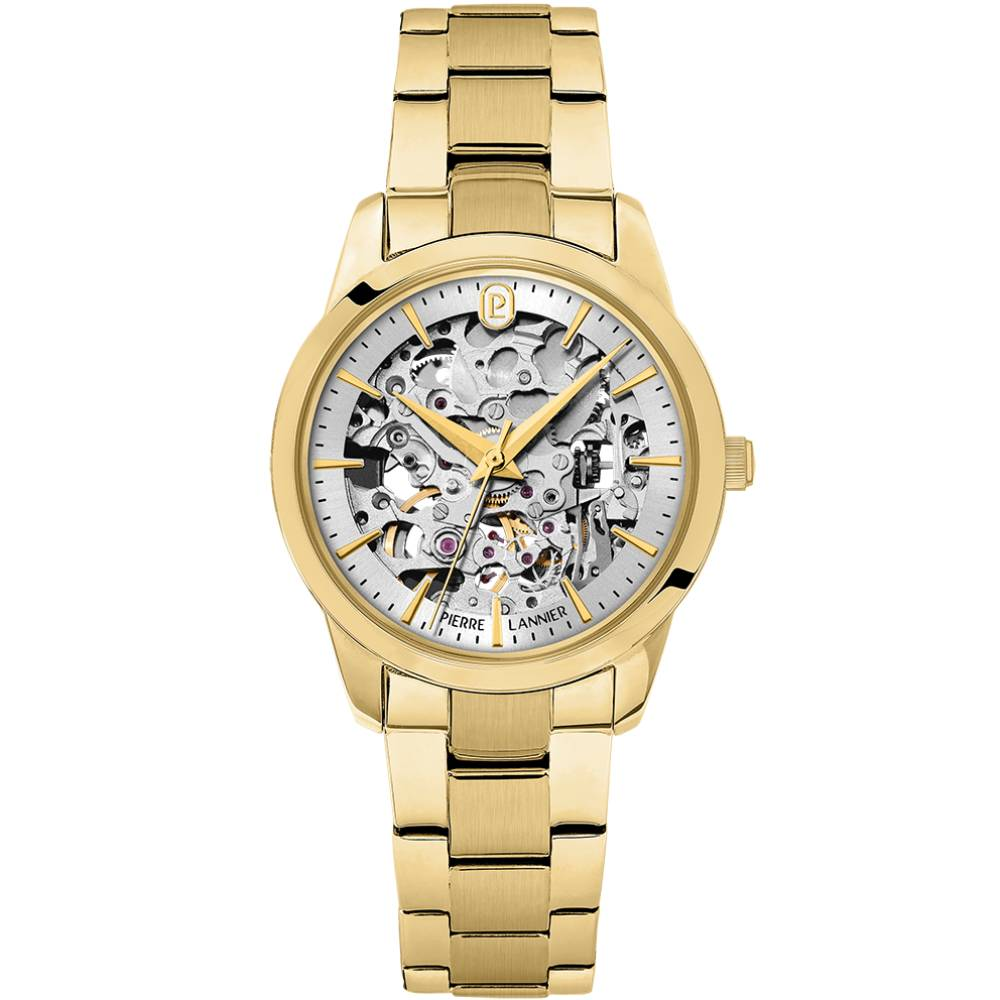 Дамски ръчен часовник с автоматичен механизъм - корпус от Стомана - Стоманена верижка - цвят Сребрист