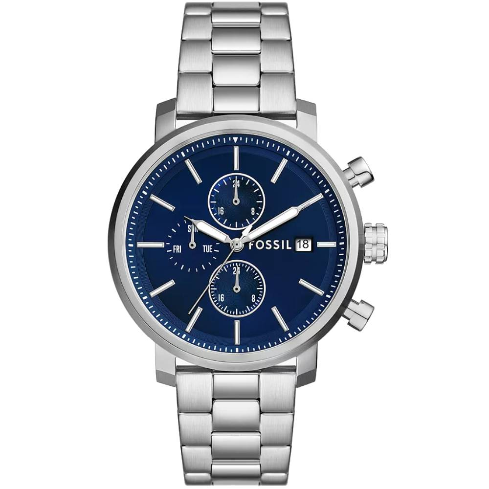 Мъжки ръчен часовник с кварцов механизъм - корпус от Стомана - Стоманена верижка - цвят Син