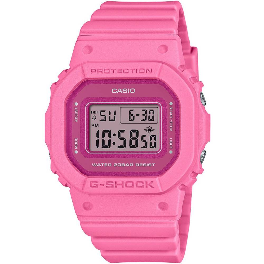 Дамски ръчен часовник с кварцов механизъм - корпус от Полимер - Полимер - цвят Розов