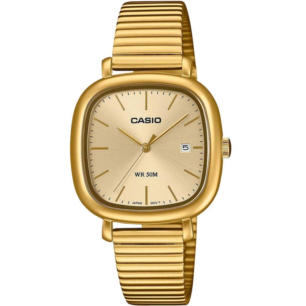 Дамски ръчен часовник с кварцов механизъм - корпус от Стомана - Стоманена верижка - цвят Златист