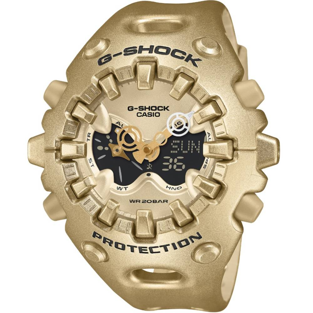 Дамски ръчен часовник с кварцов механизъм - корпус от Полимер - Полимер - цвят Златист