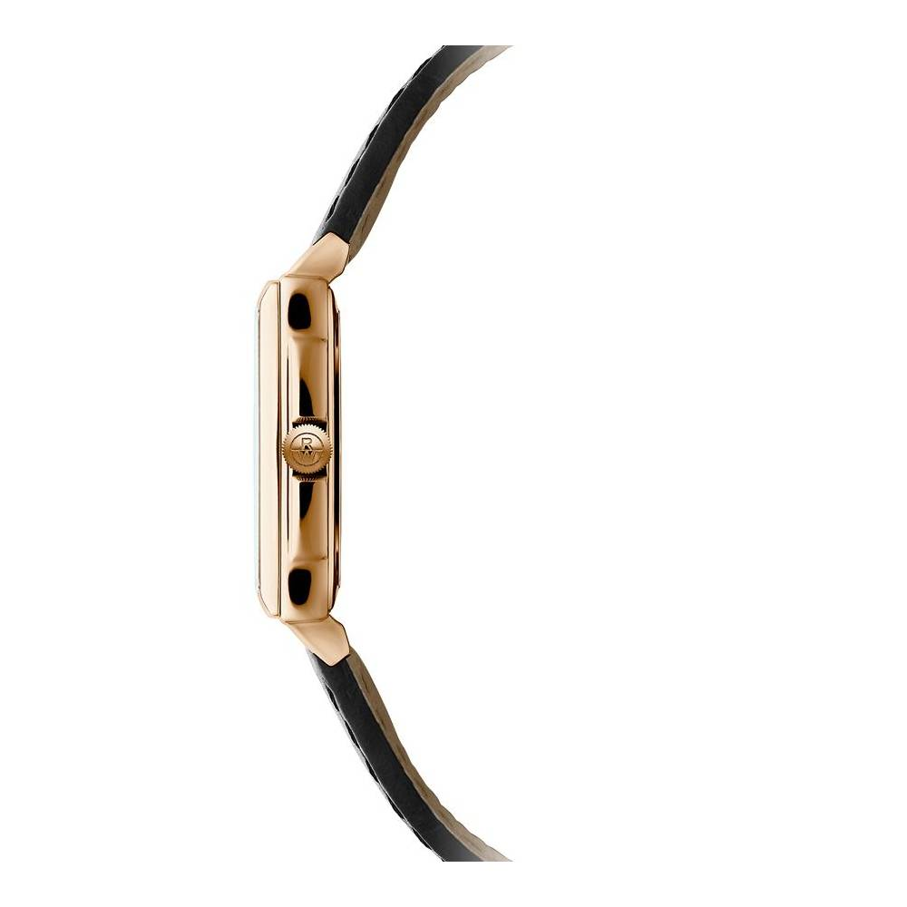 Дамски ръчен часовник с кварцов механизъм - корпус от Стомана - Естествена кожа - цвят Бял