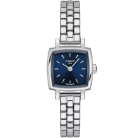 Дамски ръчен часовник с кварцов механизъм - корпус от Стомана - Стоманена верижка - цвят Син Сив