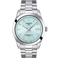 Мъжки ръчен часовник с автоматичен механизъм - корпус от Стомана - Стоманена верижка - цвят Син