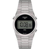 Унисекс ръчен часовник с кварцов механизъм - корпус от Стомана - Стоманена верижка - цвят Черен