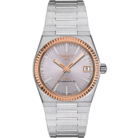 Дамски ръчен часовник с автоматичен механизъм - корпус от Стомана - Стоманена верижка - цвят Сребрист Сив