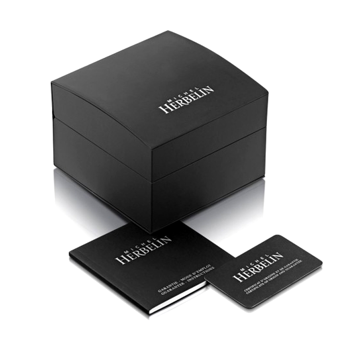 Мъжки ръчен часовник с кварцов механизъм - корпус от Стомана - Меш - цвят Син Сив