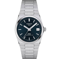 Дамски ръчен часовник с автоматичен механизъм - корпус от Стомана - Стоманена верижка - цвят Син