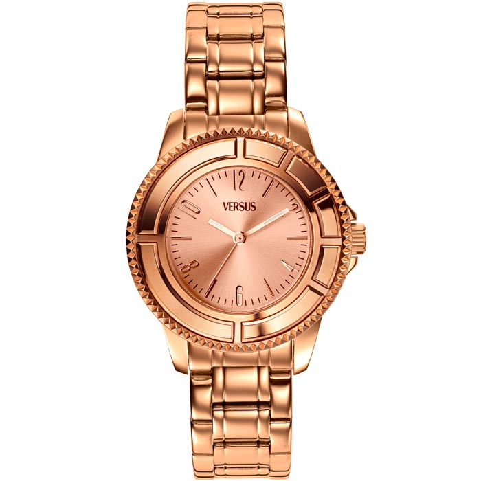 Дамски ръчен часовник с кварцов механизъм - корпус от Стомана - Стоманена верижка - цвят Розово Злато Розово Злато