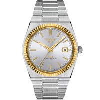 Мъжки ръчен часовник с автоматичен механизъм - корпус от Стомана - Стоманена верижка - цвят Сребрист Сив