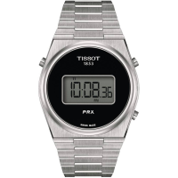 Унисекс ръчен часовник с кварцов механизъм - корпус от Стомана - Стоманена верижка - цвят Черен