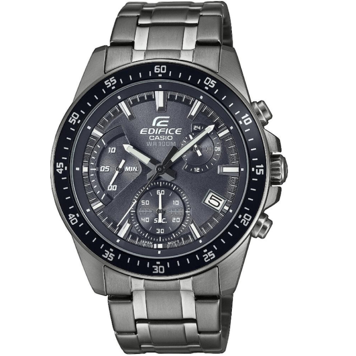 Мъжки ръчен часовник с кварцов механизъм - корпус от Стомана - Стоманена верижка - цвят Черен Черен